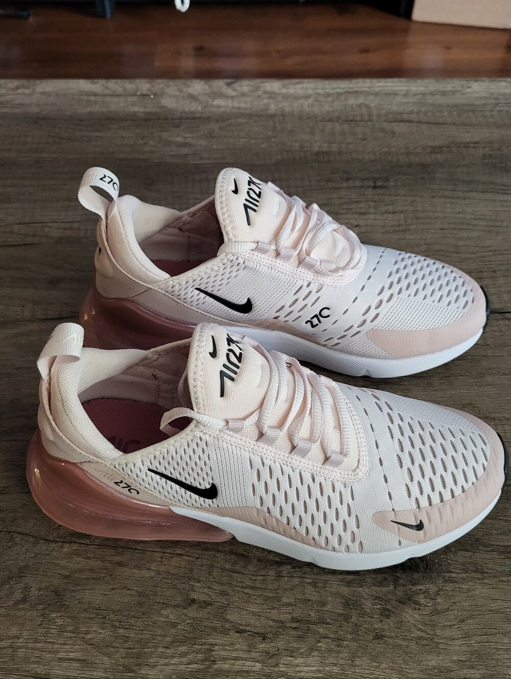 Nike Women's Air 270 React-Style Athletic Sneakers - Pink/White - Only WORN ONCE
